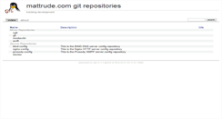 Desktop Screenshot of code.mattrude.com