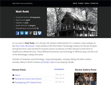 Tablet Screenshot of mattrude.com
